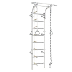 Sensory Swedish Wall Bars - Adjustable with climbing rope and wooden rungs to support active play and sensory development.