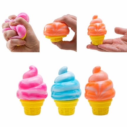 Soft Serve Ice Cream Squeezy Sensory Toy (Assorted)