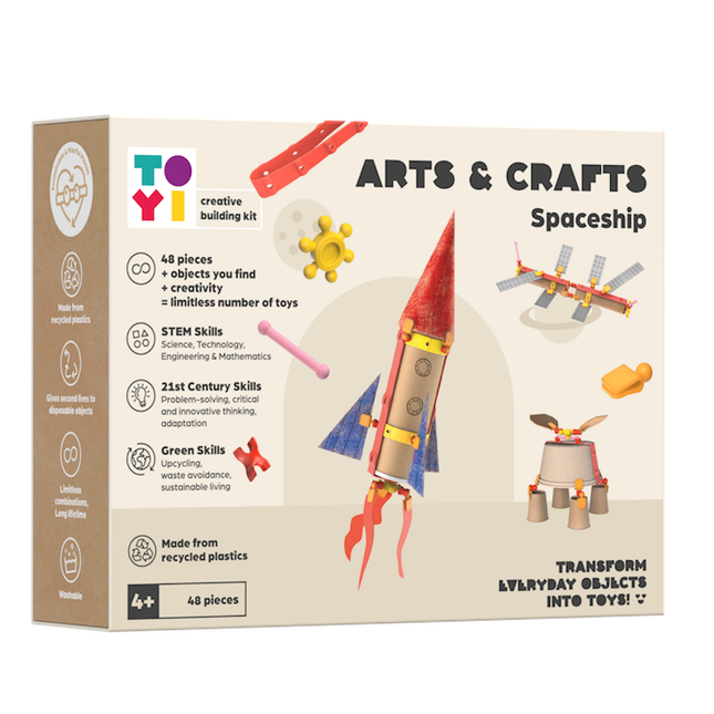 Spaceship Building Arts and Craft Kit - Toyi TINNITOTS