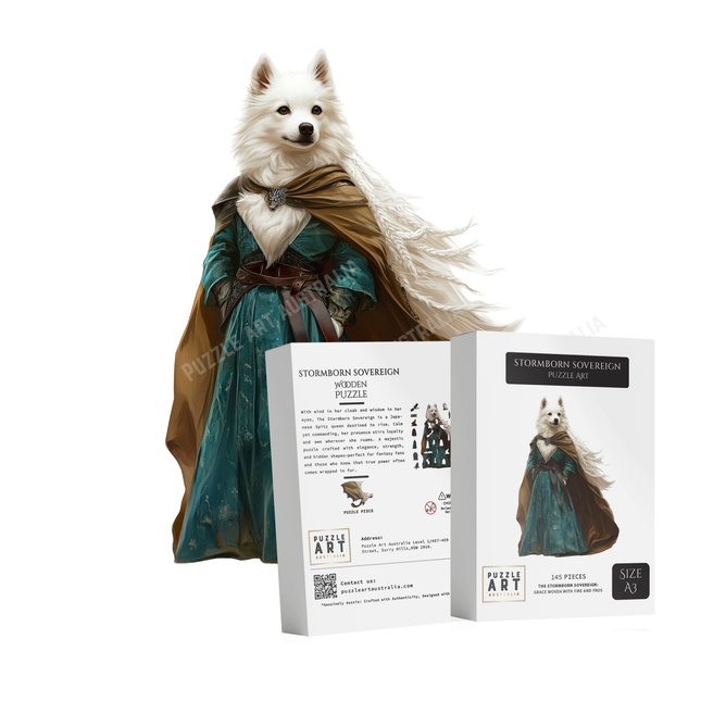 Stormborn Sovereign Spitz Wooden Puzzle
