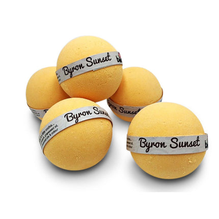 Sunset Bubble Bath Bomb Set of 6 in Beautiful Tropical Fragrance with Moisturising Butters & Oils helping families thrive with tools to calm connect and support