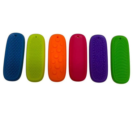 Tac Tiles colorful sensory fidget tiles with varied textured surfaces for tactile stimulation and sensory play.