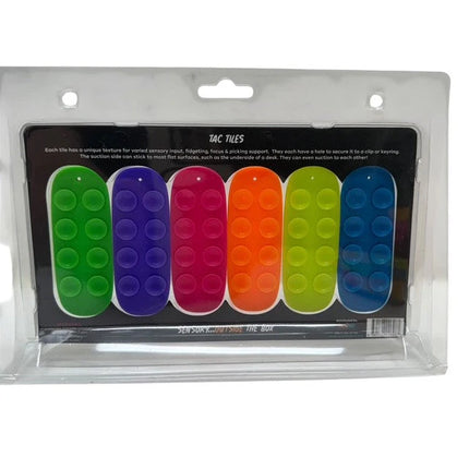 Tac Tiles sensory fidget set with six colorful textured pieces for tactile play and sensory support