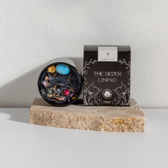 The Silver Lining Crystal Candle - Sensory Circle