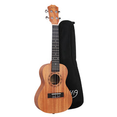 Alpha 23" Ukulele Natural Mahogany Concert Beginner Gift w/ Carry Bag Dropshipzone