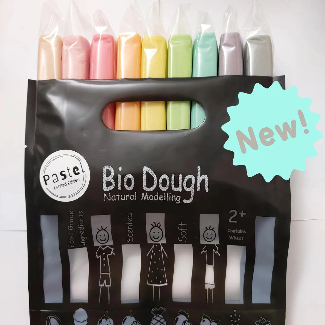 Bio Dough | Rainbow in a Bag | All Natural, Eco-Friendly, Kids Dough for Sensory Play | 9 Fun Colours and Scents - Sensory Circle
