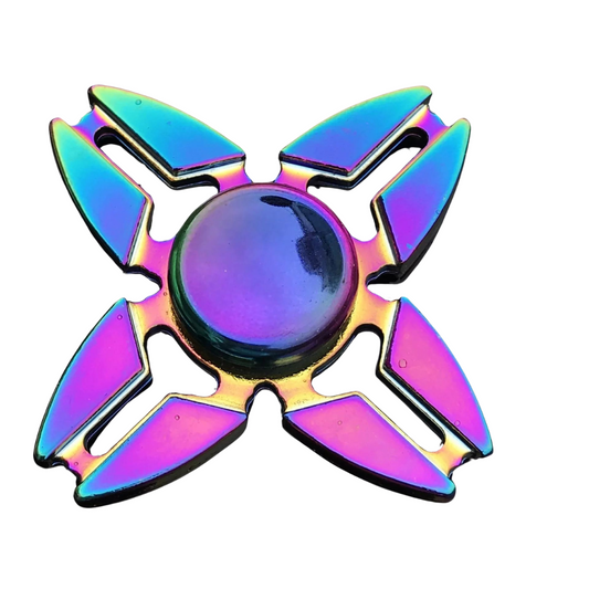 Colourful Four Claw Style Metal Fidget Spinner