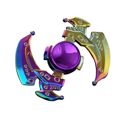 Colourful Mechanical Pioneer Metal Fidget Spinner with iridescent finish, helping families thrive with tools to calm, connect and support.