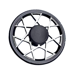 Lamborghini Wheel Metal Fidget Spinner in black and silver, designed for calming sensory play and focus.