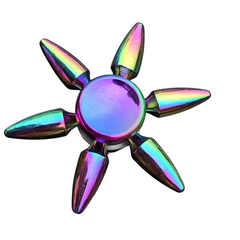 Colourful Bullet Metal Fidget Spinner with vibrant metallic finish to help families thrive with tools to calm connect and support