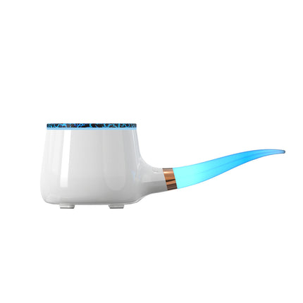 Pipe-Shaped Aromatherapy Humidifier with LED Flame & Mist – USB Desk Diffuser for Home, Office, Bedside (White) | Other Colors Available in Store Dropshipzone
