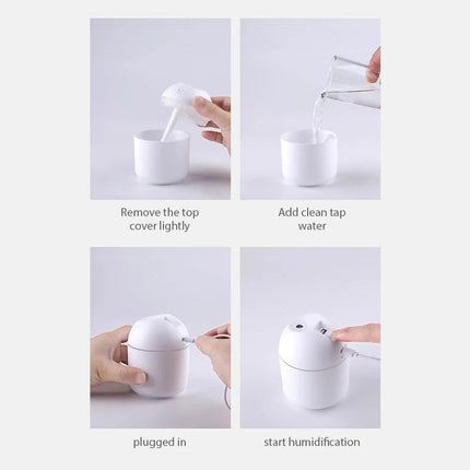NNEOBA 250ML Mini Aroma Oil Diffuser & Humidifier with LED Night Lamp Dropshipzone