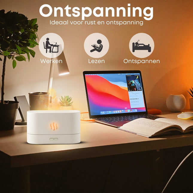 Boostiv Aroma Diffuser - Humidifier - Aromatherapy - Flame Effect - Aroma Diffuser Dropshipzone