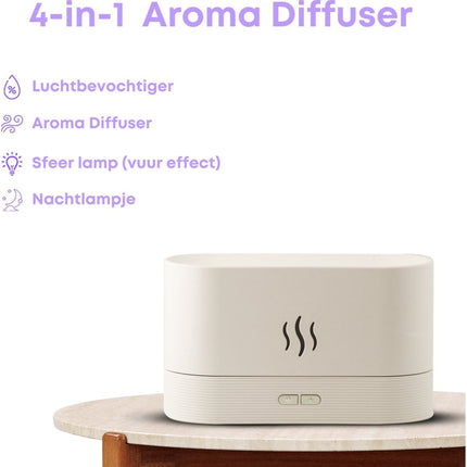 Boostiv Aroma Diffuser - Humidifier - Aromatherapy - Flame Effect - Aroma Diffuser Dropshipzone