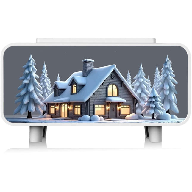 Snow House 3-in-1 Humidifier - Aromatherapy - Bedroom - Automatic Fragrance Diffuser - Mood Lighting - 7 Colors - Halloween Decoration - Christmas Gifts - For Home/Office - Wit Dropshipzone