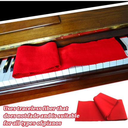 Piano Keyboard Dust Cover - Keyboard Protective Cover - Piano Dust Cover - Suitable for 88 Keys - Universal - Piano Protector - for Digital Electric Piano - for Electronic Keyboard, Digital Piano - Red Dropshipzone