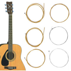 Guitar Strings - 6 Strings - Rust Resistant and Durable - Clear Tone - Folk Guitar Strings - Folk Guitar Steel Strings (Copper Strings) Dropshipzone