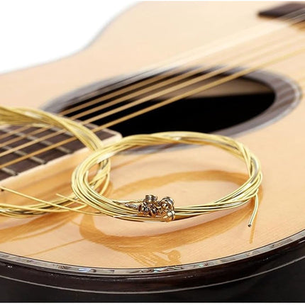 Guitar Strings - 6 Strings - Rust Resistant and Durable - Clear Tone - Folk Guitar Strings - Folk Guitar Steel Strings (Copper Strings) Dropshipzone