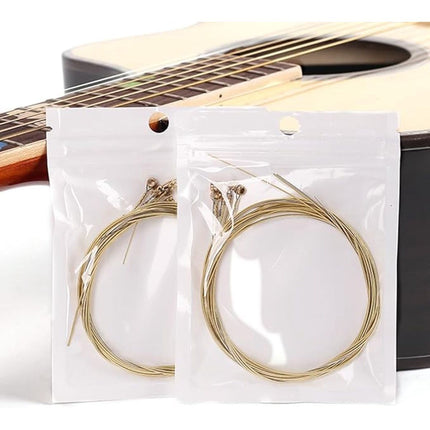 Guitar Strings - 6 Strings - Rust Resistant and Durable - Clear Tone - Folk Guitar Strings - Folk Guitar Steel Strings (Copper Strings) Dropshipzone