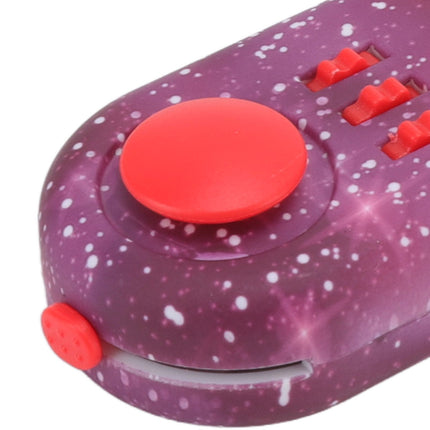Fidget Toy Reduce Stress Relax Mood Portable Anxiety Sensory EDC Toy Sensory Fidgets Controller Pad 10 Star Purple