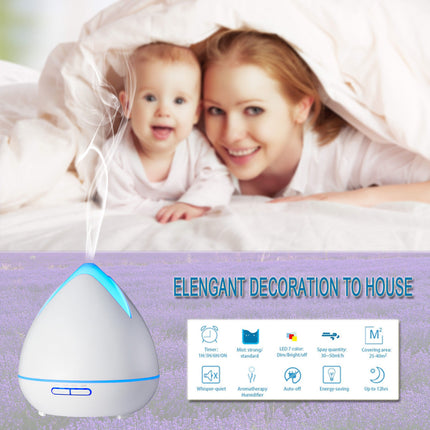 Essential Oils Ultrasonic Aromatherapy Diffuser Air Humidifier Purify 400ML - White Dropshipzone