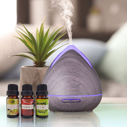 Essential Oils Ultrasonic Aromatherapy Diffuser Air Humidifier Purify 400ML - Violet Dropshipzone
