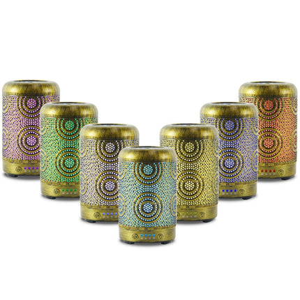activiva 100ml Metal Essential Oil and Aroma Diffuser-Vintage Gold Dropshipzone