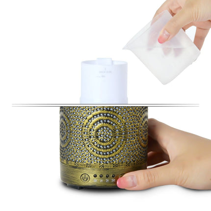 activiva 100ml Metal Essential Oil and Aroma Diffuser-Vintage Gold Dropshipzone