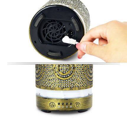 activiva 100ml Metal Essential Oil and Aroma Diffuser-Vintage Gold Dropshipzone