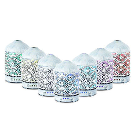 activiva 100ml Metal Essential Oil and Aroma Diffuser-Vintage White Dropshipzone