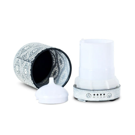 activiva 100ml Metal Essential Oil and Aroma Diffuser-Vintage White Dropshipzone