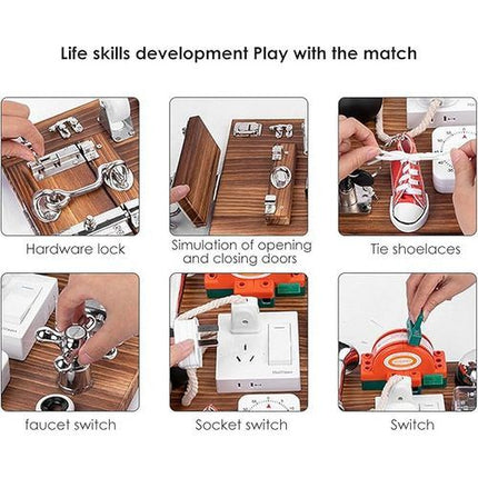 Sensory Toys Activity Board Educational Learning Toys Brain Games Preschool  AU - Sensory Circle