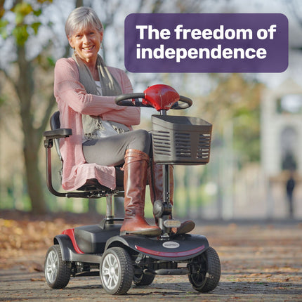 EQUIPMED Mobility Scooter Electric Motorised Power Portable 4 Wheel Folding - Sensory Circle