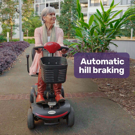 EQUIPMED Mobility Scooter Electric Motorised Power Portable 4 Wheel Folding - Sensory Circle