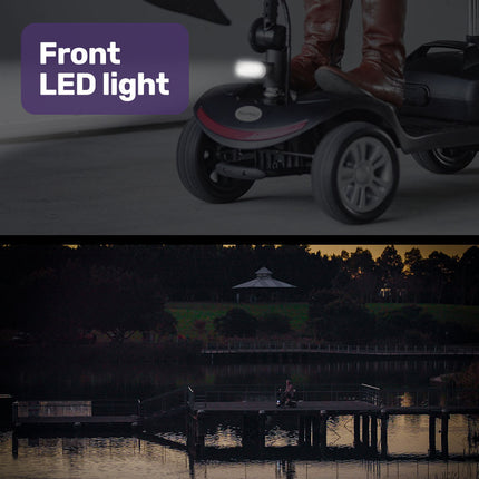 EQUIPMED Mobility Scooter Electric Motorised Power Portable 4 Wheel Folding - Sensory Circle