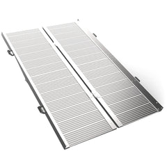 EQUIPMED 182cm Portable Folding Aluminium Access Ramp, 272kg Rated, for Wheelchair, Mobility Scooter, Rollator - Sensory Circle
