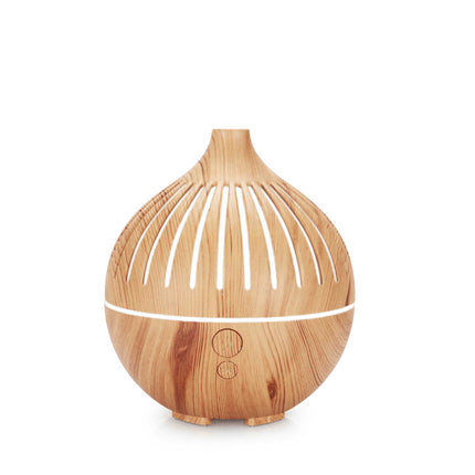 Essential Oil USB Aroma Diffuser - 180ml LED Light Wood Mist Humidifier - Sensory Circle