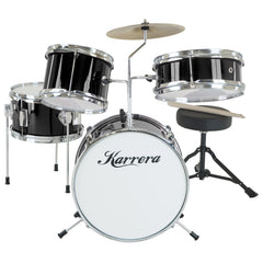 Karrera Children's 4pc Drum Kit - Black Dropshipzone