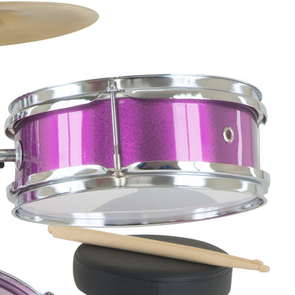 Karrera Childrens 4pc Drum Kit - Purple Dropshipzone