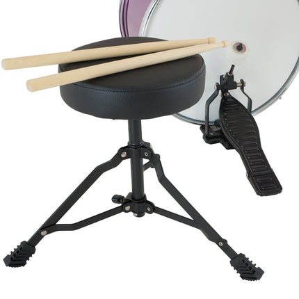 Karrera Childrens 4pc Drum Kit - Purple Dropshipzone