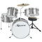 Karrera Childrens 4pc Drum Kit - Silver - Sensory Circle