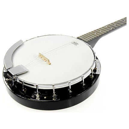 Karrera 5 String Resonator Banjo - Black - Sensory Circle