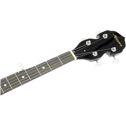 Karrera 5 String Resonator Banjo - Black - Sensory Circle
