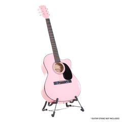 Karrera Acoustic Cutaway 40in Guitar - Pink with supportive design, helping families thrive with tools to calm, connect and support.