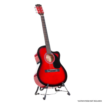 Karrera Acoustic Cutaway 40in Guitar - Red Dropshipzone