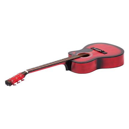 Karrera Acoustic Cutaway 40in Guitar - Red Dropshipzone