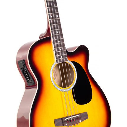 Karrera 43in Acoustic Bass Guitar Sunburst Dropshipzone