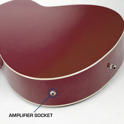 Karrera 43in Acoustic Bass Guitar Sunburst Dropshipzone