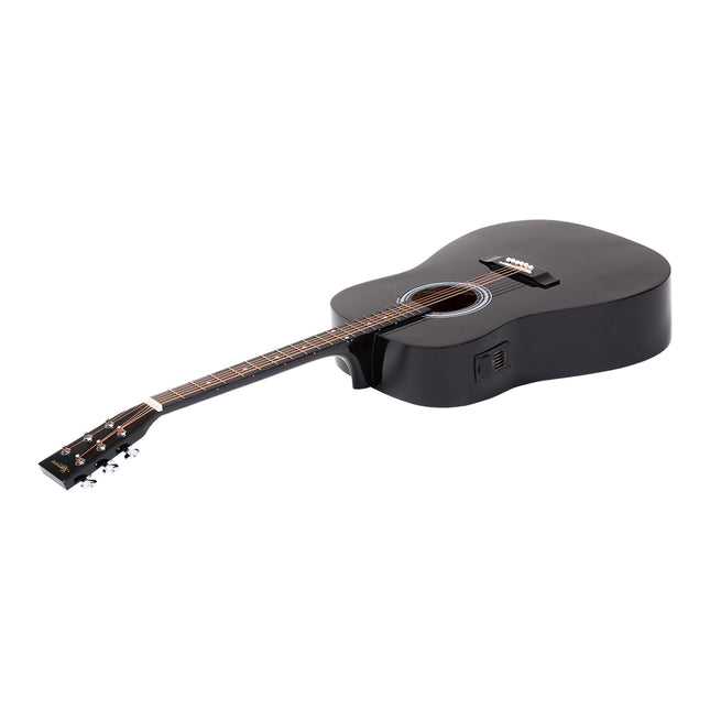 Karrera Electronic Acoustic Guitar 41in  - Black - Sensory Circle