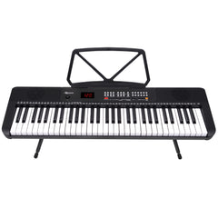 Karrera 61-Key Electronic Piano Keyboard with LED and Folding Stand in Black CHJ-SD1 Dropshipzone